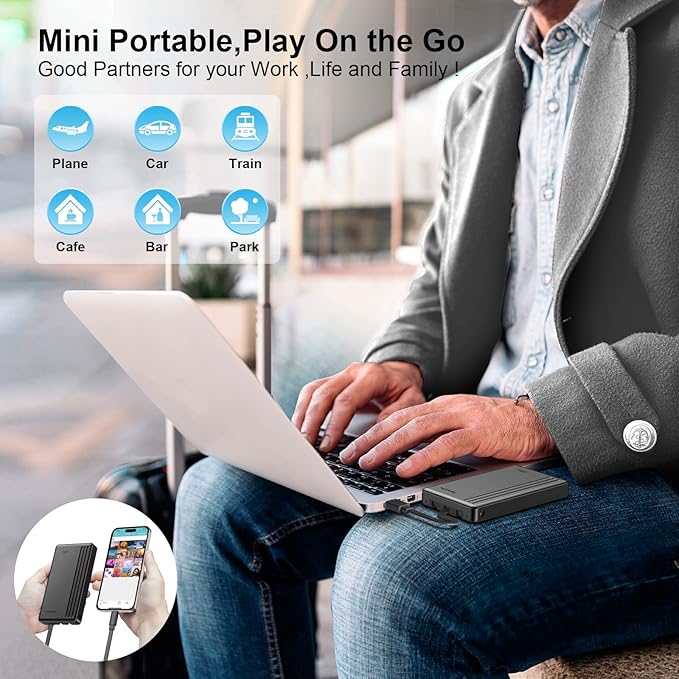 ySky 2TB External Hard Drive for iPhone & iPad,MacBook,Windows Computer,USB C Android Phones:Photo Stick USB Flash Drive to Backup Photo| Video | Music| File(MFi Certified)