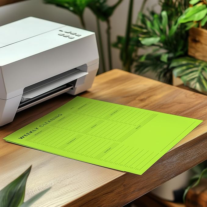 Neenah 21859 Astrobrights Color Paper, 8.5” x 11”, 24 lb / 89 gsm, Vulcan Green, 500 Sheets