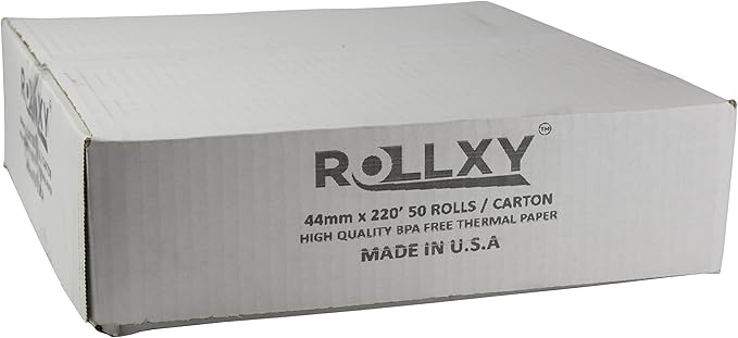 1 3/4" (44mm) X 220' Thermal Paper (50 Rolls) …