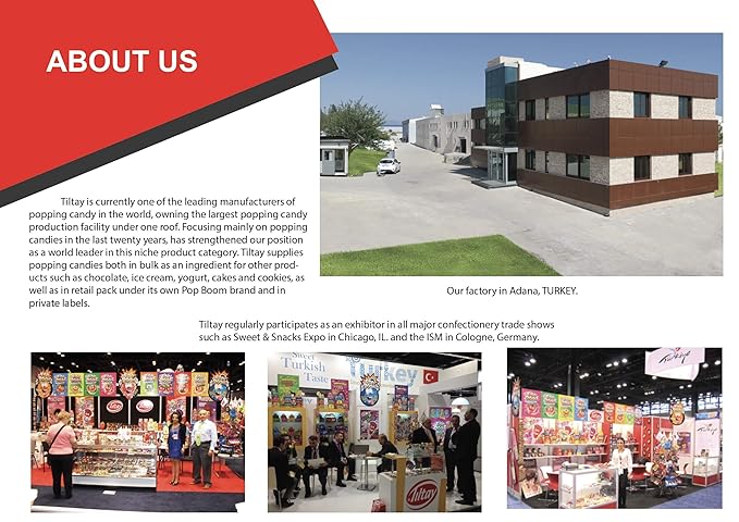 Tiltay Pop Boom Popping Candy – 40 Pack - 10 Flavor Assortment, Strawberry, Cherry Cola, Green Apple, Blue Raspberry, Watermelon, Grape, Pineapple, Cotton Candy – OU Kosher - Dairy Free Popping Candy