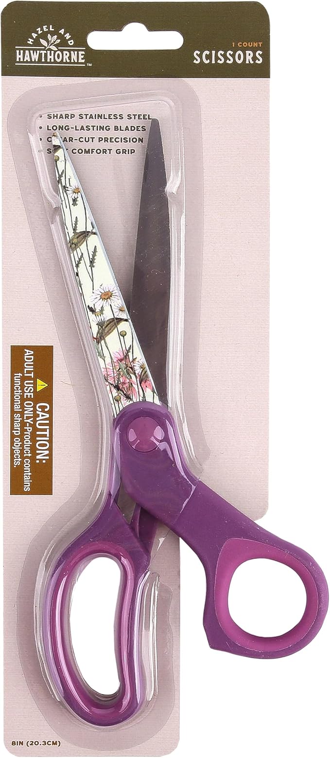 Vintage Botanical Scissors, by Hazel & Hawthorne, 8 Inches