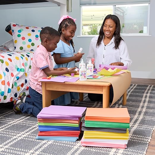 Colorations Construction Paper, Classroom Art Supplies, 9" x 12" Craft Paper 2200 Sheet Pack, Heavyweight Construction Paper, Bulk Packs, Assorted Colors, Drawing, Coloring, Painting, School Supplies