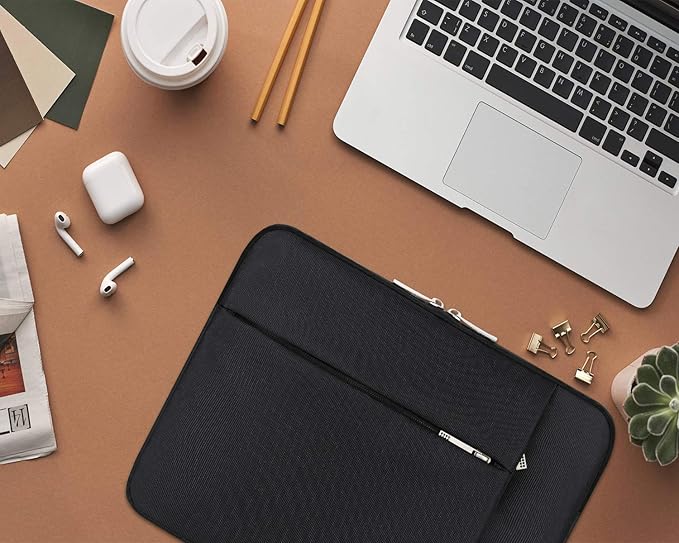 Lacdo Laptop Sleeve Case for 16 inch New MacBook Pro M4/M3/M2/M1 Pro/Max A3403 A3186 A2991 A2780 A2485 A2141 2024-2019 | 15 inch Microsoft Surface Laptop 7th Copilot+PC, 6 5 4 3 Computer Bag, Black