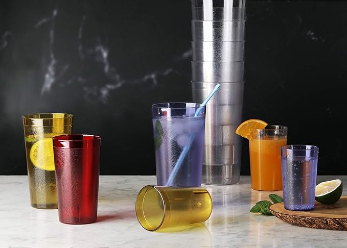 New Star Foodservice | Restaurant-Grade Beverage Tumblers (Clear (Set of 12), 5 oz)
