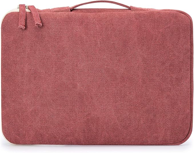 Kinmac 360° Protective Laptop Sleeve Case Bag Cover with Handle for MacBook Pro 16 inch,16 inch HP,Lenovo,Dell,ASUS,Acer Ultrabook and Business Laptop (Wine Red)