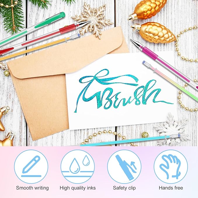 160 Pack Gel Pens for Adult Coloring Book, 80 Colors Gel Pens Colored with 80 Rifills, Glitter Gel Pens for Artists Drawing & Painting