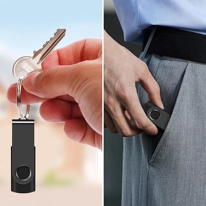 AreTop 8GB USB Flash Drives, Premium USB2.0 Thumb Drives Bulk USB Pendrive Memory Stick Jump Drive (100 Pack, Black)