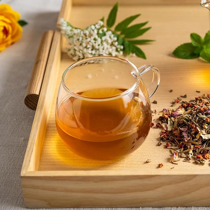 Rishi Tea Yuzu Peach Green Tea - Organic Loose Leaf Green & Herbal Blend, Naturally Sweet & Low Caffeine, Enjoy Hot or Iced - 50 Count