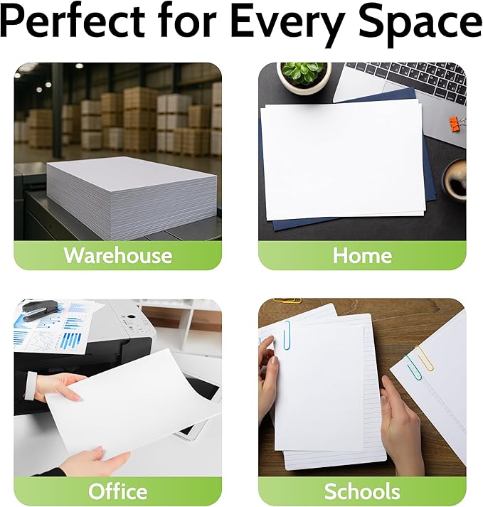 PSBM White Printer Paper, 8.5 x 11 Inch - 800 lb, 400 Reams, 200000 Sheets | 96 Brightness, Matte, (US Letter)