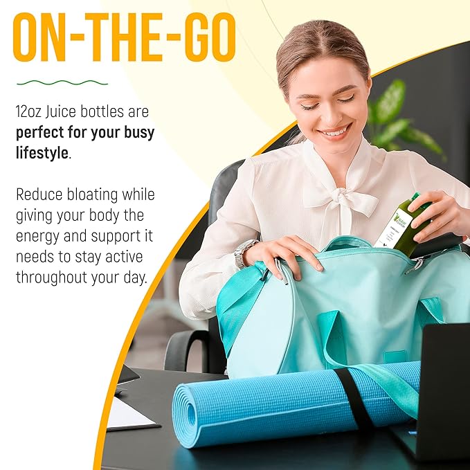 3 Day Juice Cleanse by Raw Fountain, All Natural Raw Detox Cleanse, Juicing for Body Reset, Cold Pressed Juice Fast, Great Way to Jumpstart a Healthier Diet, 18 Bottles 12oz, 3 Ginger Shots