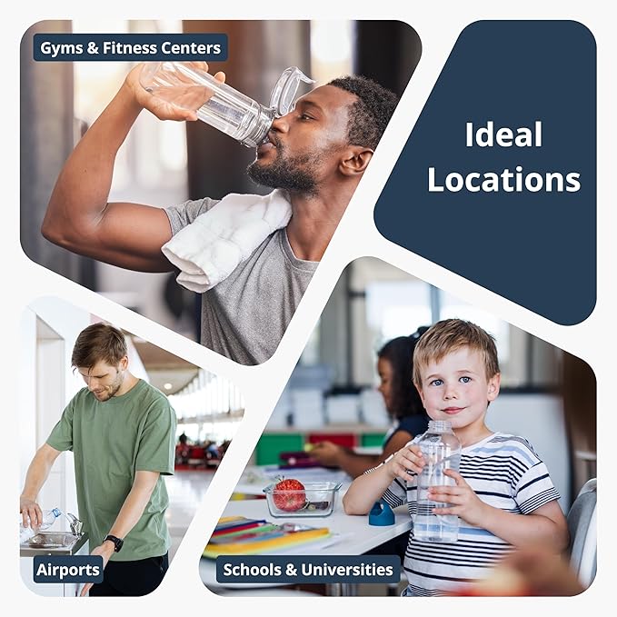 3 Pack Buck 51300C Replacement Filter for EWF3000 – Compatible with Elkay ezH2O Bottle Filling Stations, 3000 Gallons, 12 Months, No Chip, High-Performance Filtration, Easy Install, Fast Flow