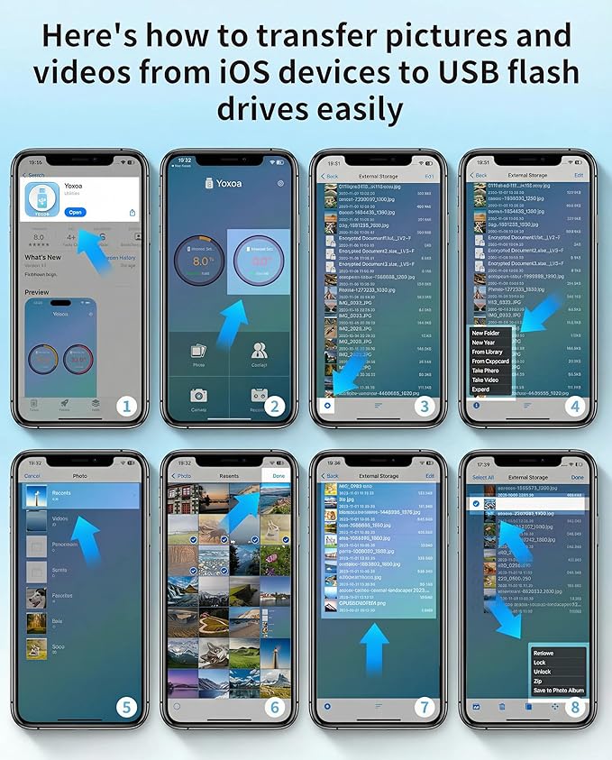 MFi Certified 512GB Flash Drive for iPhone & iPad, High-Speed Photo Stick for External Memory Storage, Backup & Transfer Files, USB Stick for iPhone/iPad/iOS/Android/PC (Available Space: ~484GB)Black