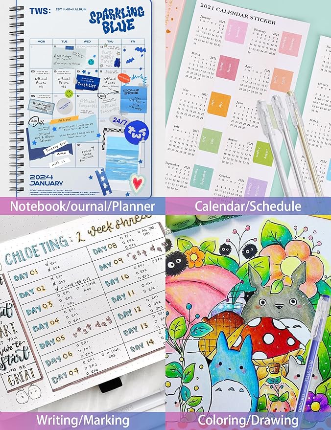 18 Colors Gel Pens for Adult Coloring Books – Fine Tip Gel Markers for Drawing, Journaling, Art, School Supplies(Morandi Colors&Pink Colors)