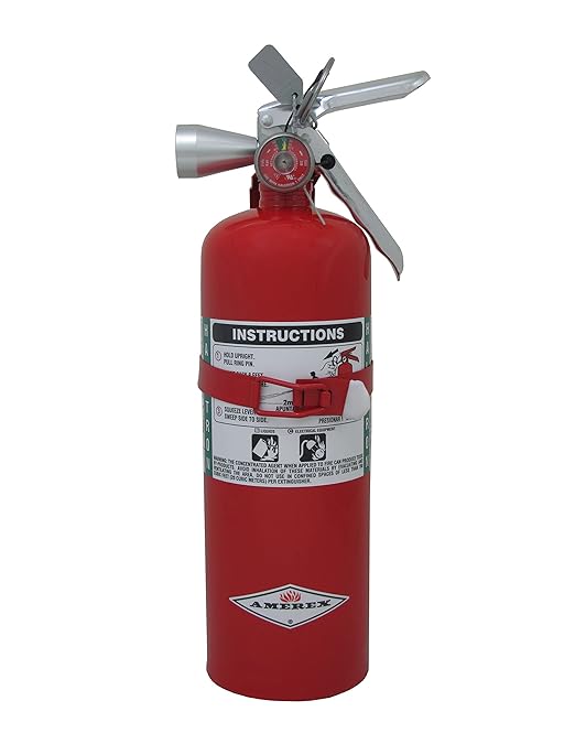 Amerex B386T, 5lb Halotron I Class B C Fire Extinguisher
