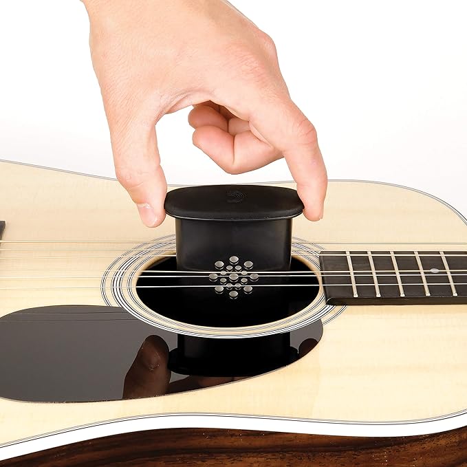 D'Addario Guitar Humidifier Pro - Acoustic Guitar Soundhole Humidifier with Sponge - Non Drip - Suspends from Strings - Holds 12x Weight in Water