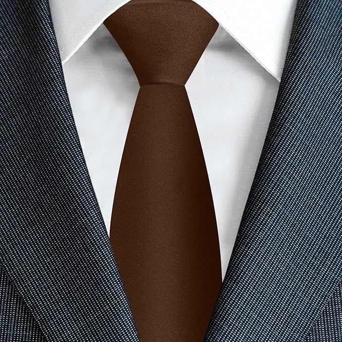 Men's Ties Solid Pure Color 3.15" (8CM) Necktie Plain Formal Business Wedding Black Ties For Men