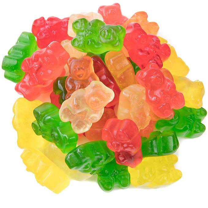 Mini gummy Bears Candy 4 LBS – Fruity Gummy Bear Candy Made with Real Fruit Juice – Bulk Gummy Candy for Ice Cream Toppings, Yogurt, Dessert Bars, Sundae Toppings, and Ice Cream Bar Supplies