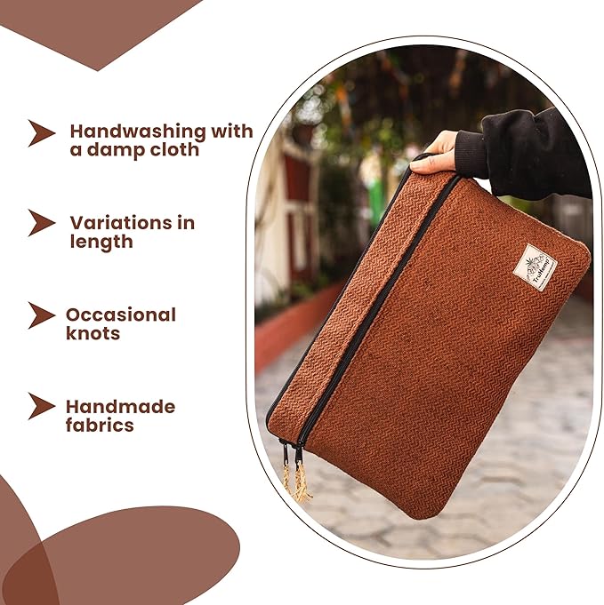 Brown Laptop Sleeve – Durable 14-Inch Laptop Cover with Zipper, Lightweight Water-Resistant Case for Travel & Work
