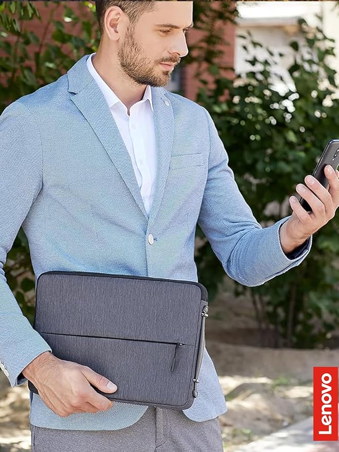 Lenovo Urban Laptop Sleeve 15.6 Inch for Laptop/ Notebook/Tablet Compatible with MacBook Air/Pro Water Resistant - Charcoal Grey