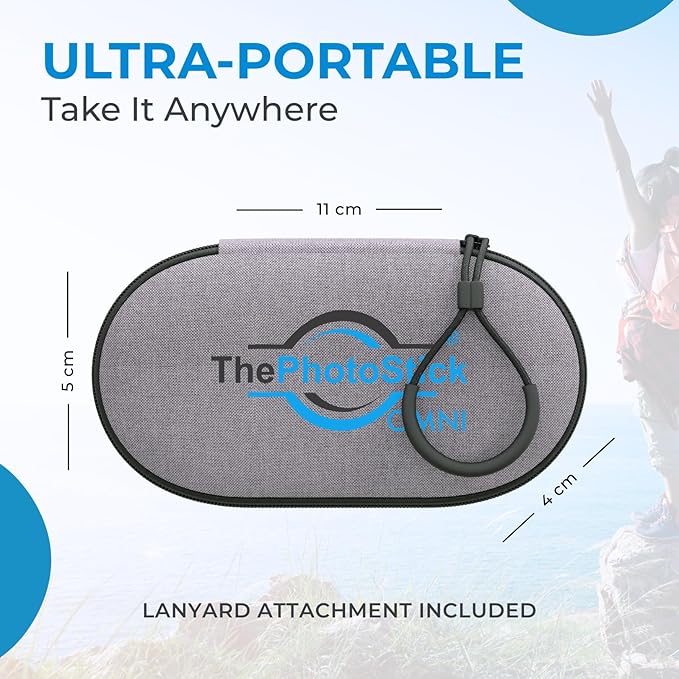 ThePhotoStick Omni 128GB (2 Pack) - Secure Photo & Video Backup | ThePhotoStick Omni Protective Case - Water Resistant & Shockproof USB Storage