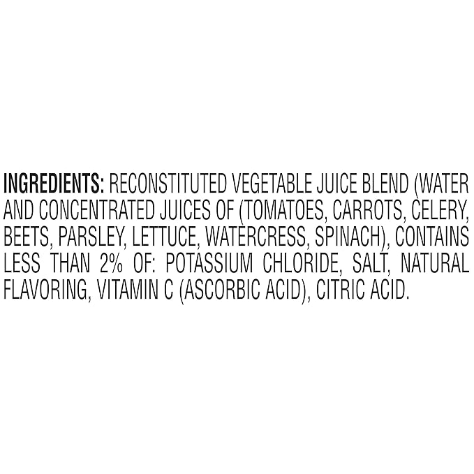 V8 Low Sodium Original 100% Vegetable Juice, 5.5 Fl Oz - 6 Count (Pack of 4)