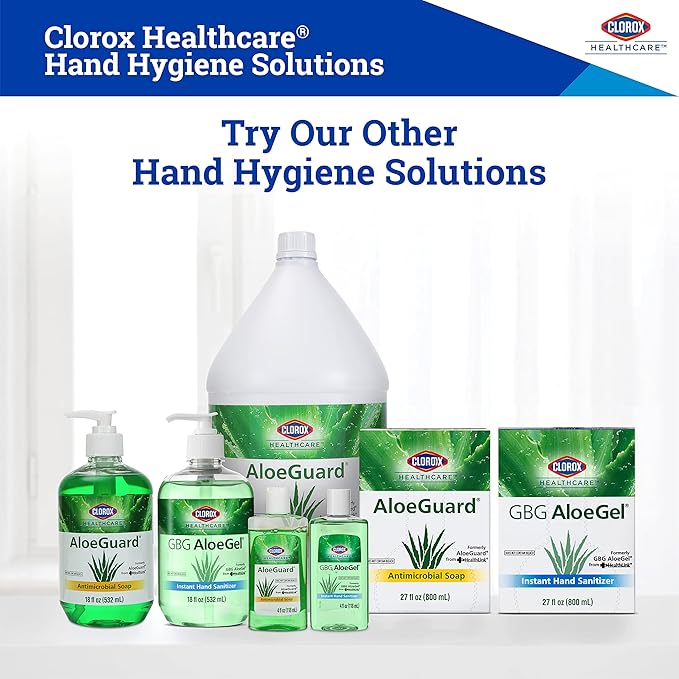 CLOROX Healthcare AloeGuard Antimicrobial Hand Soap for Healthcare Professionals - Liquid Hand Wash for Everyday Use with Aloe Vera to Soothe & Moisturize Hands, 128 Fl Oz - 4 Pack