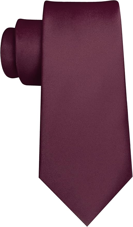 JEMYGINS Solid Color Tie Mens Necktie for Business and Wedding