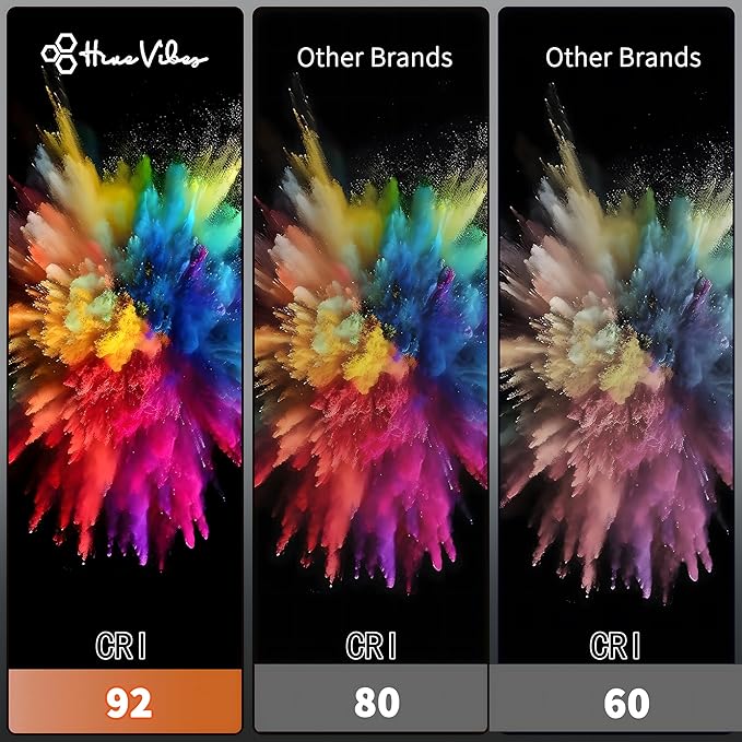 Hive Vibes 17" Monitor Light Bar with RGB Backlight, Wireless Remote and App Control, Stepless Dimming, Eye Care, Multiple Color Modes, Anti-Glare Desk Lamp for Home and Office