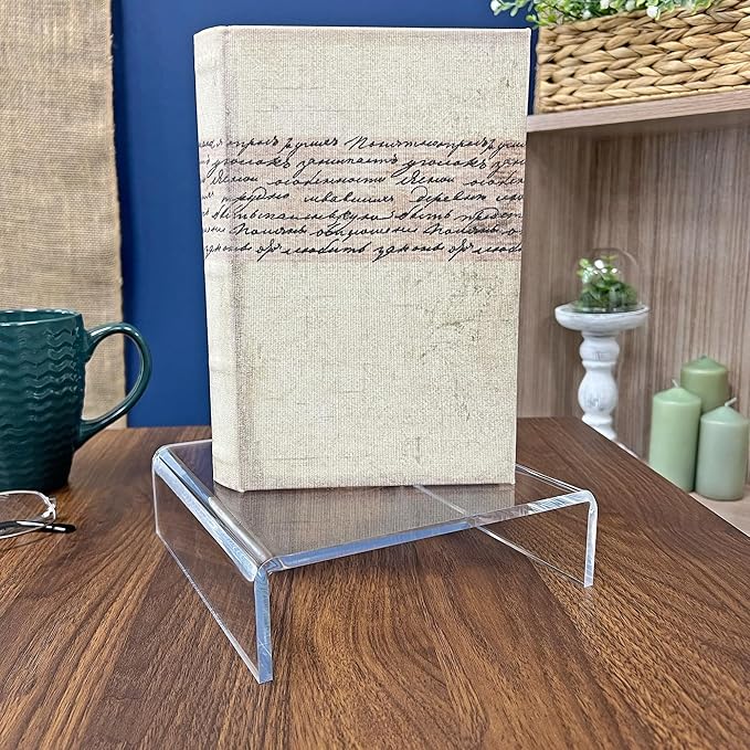 Plymor Clear Acrylic Short Square Display Riser, 2" H x 7" W x 7" D (1/4" thick)