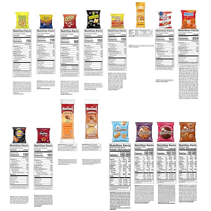 Frito-Lay Ultimate Snack Care Package, Variety Assortment of Chips, Cookies, Crackers & More, (Pack of 40)