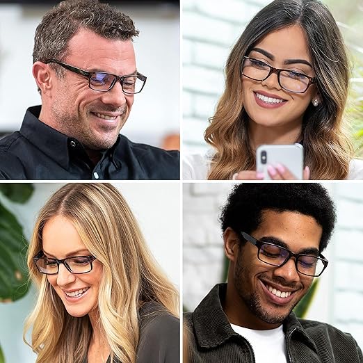Readerest 1.5 Blue Light Reading Glasses - Lightweight Computer Glasses - Eye Strain, UV Glare Protection (Bourbon+Tortoise)