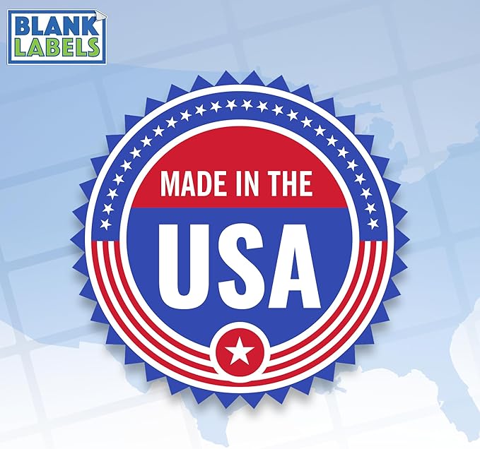 Blank Labels Half Sheet Round Corner Shipping Labels, Permanent White Matte Label Inkjet and Laser Printer Guaranteed, Easy to Peel Made in USA 8” x 5” 2 Labels Per Sheet (500 Sheets) | Laser Inkjet Printer Labels - TrueDesk