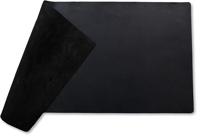 Genuine Leather Desk Pad, Office Desk Mat, Large Desk Blotter, Desk Protector, and Mouse Pad – 31.5" x 15.75" (1.8 - 2.0 mm) Black, Waterproof, Premium Quality for Desk Surface Protection and Comfort | Desk Pads Blotters - TrueDesk
