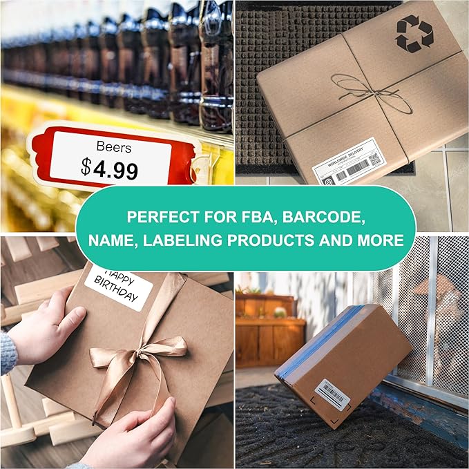 L LIKED Printable Address Labels, 1" x 2 - 5/8", 3,000 Stickers, 30 per Sheet, Mailing Labels for Envelopes (100 Sheets) | Laser Inkjet Printer Labels - TrueDesk