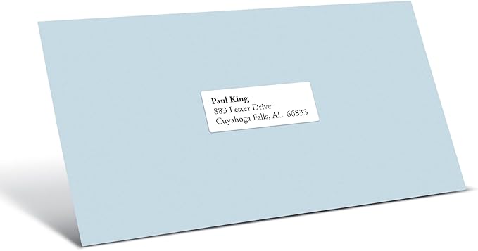 Office Depot White Inkjet/Laser Address Labels, 1in. x 2 5/8in., Box of 7,500, 505 - O004 - 0005 | Laser Inkjet Printer Labels - TrueDesk
