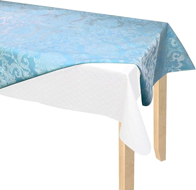 SOFINNI Table Pads Cover Fitted Pad Size - Table Padding Under Tablecloth - Tabletop Scratch Dent Flannel Back Protector Felt Pad Vinyl Cut to Fit, (54 x 108) | Table Pads - TrueDesk