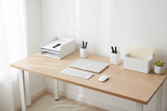 Best desk organizer setup for a small home office workspace