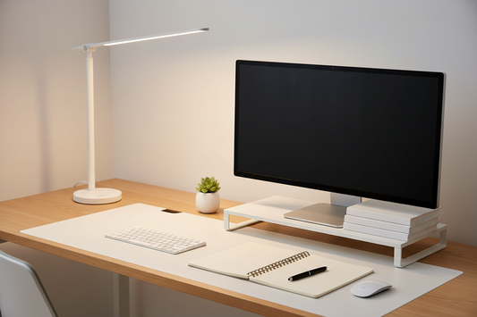 Best desk lamp for eye strain in a modern home office setup