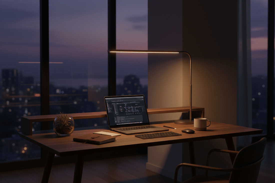 Lighting for Focus: How to Reduce Eye Strain During Late-Night Shifts - TrueDesk