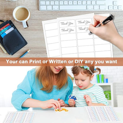 1" x 2 5/8" (100 Sheets) Address Labels, Labels Sticker Paper for Laser/Ink Jet Printer, Printable and Writable White Sticker Labels - Matte, 30 per Page Labels (Total 3000 Labels) | Laser Inkjet Printer Labels - TrueDesk