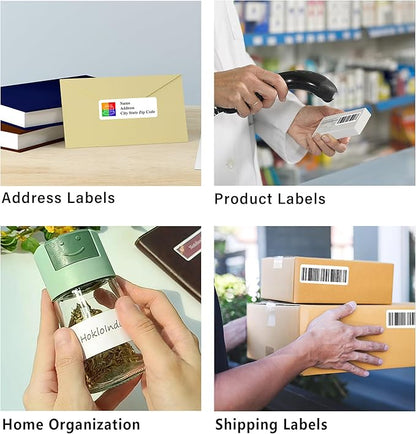 1" x 2 - 5/8" Address Labels,Printable Mailing Labels for Laser/Inkjet Printer,Permanent Adhesive Blank White Labels,Totally 4500 Sticker Labels(150 Sheets) | Address Labels - TrueDesk