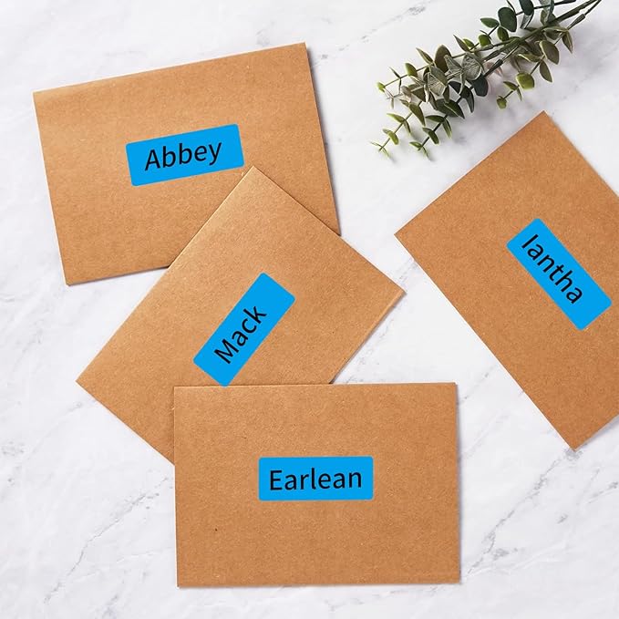 1" x 2 - 5/8" Colored Address Labels, 600 Bright Blue Label Stickers - Laser/Ink Jet Printer Mailing Labels, 8.5"x11" 20 per Sheet | Laser Inkjet Printer Labels - TrueDesk