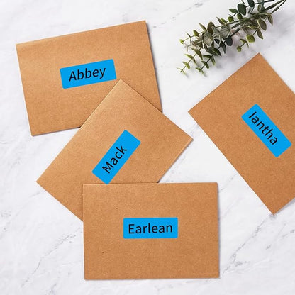 1" x 2 - 5/8" Colored Address Labels, 600 Bright Blue Label Stickers - Laser/Ink Jet Printer Mailing Labels, 8.5"x11" 20 per Sheet | Laser Inkjet Printer Labels - TrueDesk