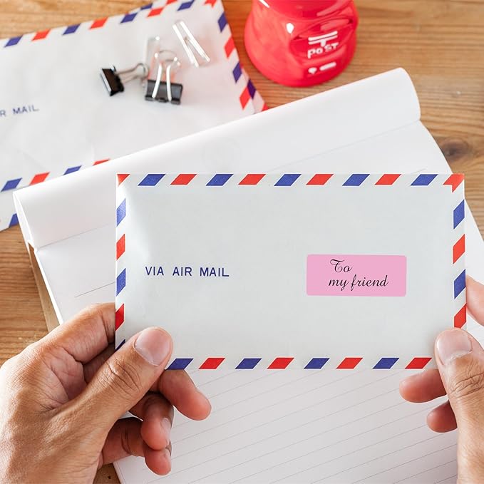 1" x 2 - 5/8" Colored Address Labels, 600 Bright Pink Label Stickers - Laser/Ink Jet Printer Mailing Labels, 8.5"x11" 20 per Sheet | Laser Inkjet Printer Labels - TrueDesk