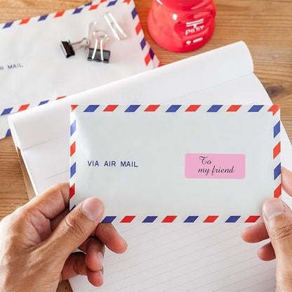 1" x 2 - 5/8" Colored Address Labels, 600 Bright Pink Label Stickers - Laser/Ink Jet Printer Mailing Labels, 8.5"x11" 20 per Sheet | Laser Inkjet Printer Labels - TrueDesk