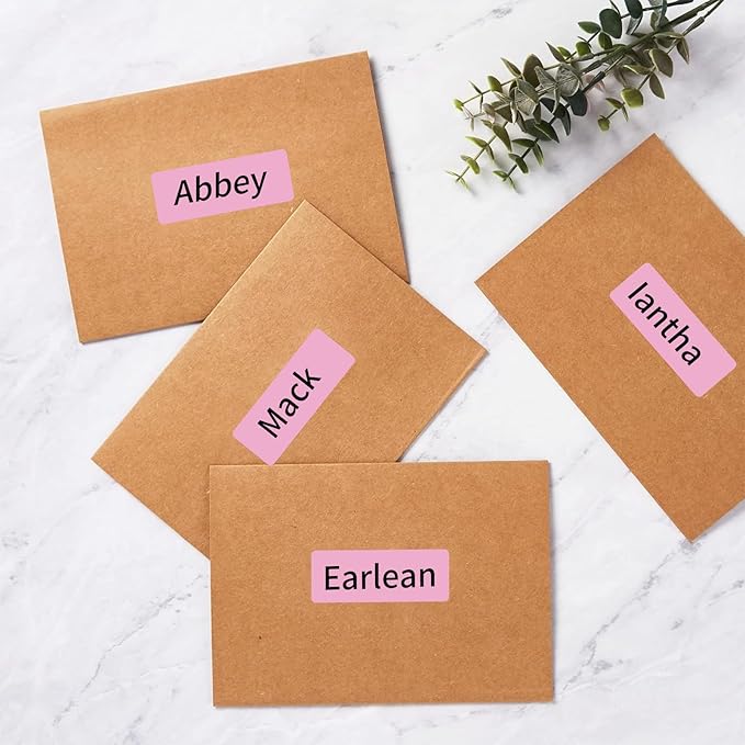 1" x 2 - 5/8" Colored Address Labels, 600 Bright Pink Label Stickers - Laser/Ink Jet Printer Mailing Labels, 8.5"x11" 20 per Sheet | Laser Inkjet Printer Labels - TrueDesk