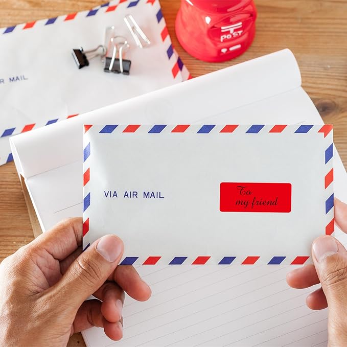 1" x 2 - 5/8" Colored Address Labels, 600 Bright Red Label Stickers - Laser/Ink Jet Printer Mailing Labels, 8.5"x11" 20 per Sheet | Laser Inkjet Printer Labels - TrueDesk