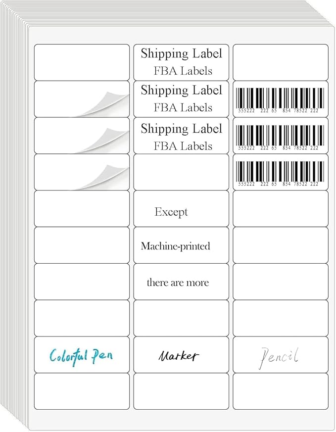 1" x2 - 5/8 Address Labels, 900 Label Stickers Printable White Address Labels Personalized, for Laser/Inkjet Printing - 30 Per Page (30 Sheets) | Laser Inkjet Printer Labels - TrueDesk