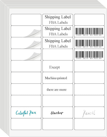 1" x2 - 5/8 Address Labels, 900 Label Stickers Printable White Address Labels Personalized, for Laser/Inkjet Printing - 30 Per Page (30 Sheets) | Laser Inkjet Printer Labels - TrueDesk