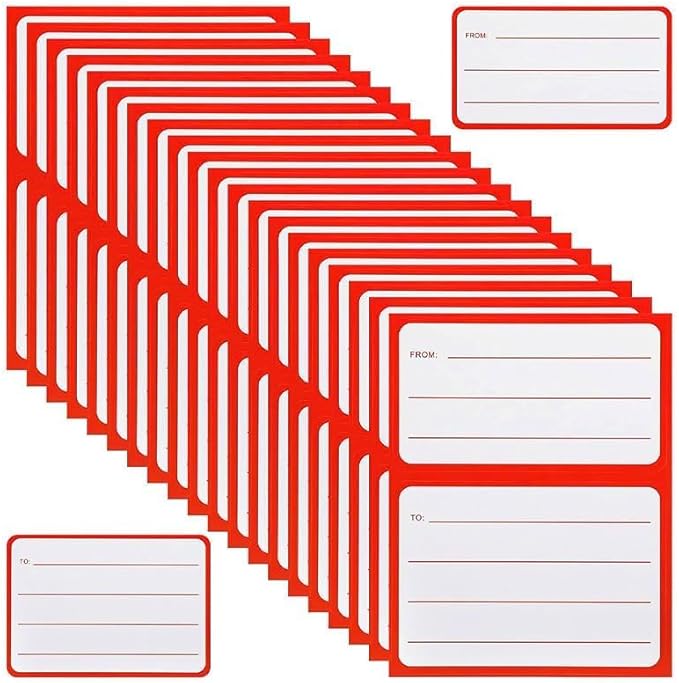 100 Pcs Self - Adhesive to/from Address Mailing Labels, Perfect for Boxes, Envelopes, and Shipping (4.5x3.5 Inch, 50 Sheets) | Address Labels - TrueDesk